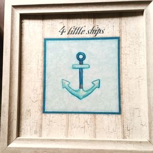 Home Interiors Roma Downey "4 Little Ships" Anchor Framed Print